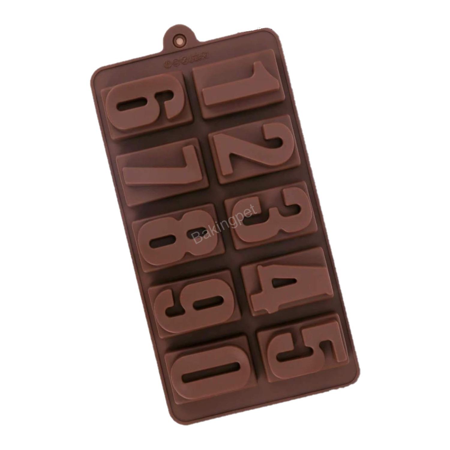 Szilikon bonbon és csokoládé forma-számok